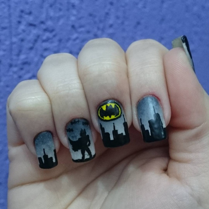 Batman Nail Designs
 20 Batman Nail Art Designs Ideas