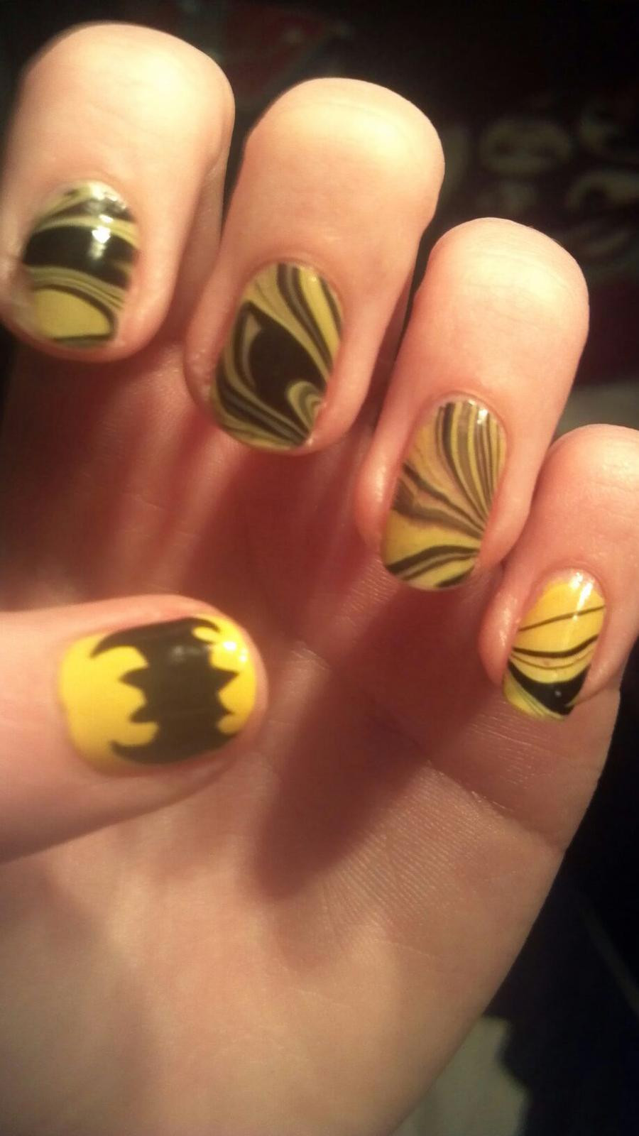 Batman Nail Designs
 Batman Nail Art by dyingxalicex on DeviantArt