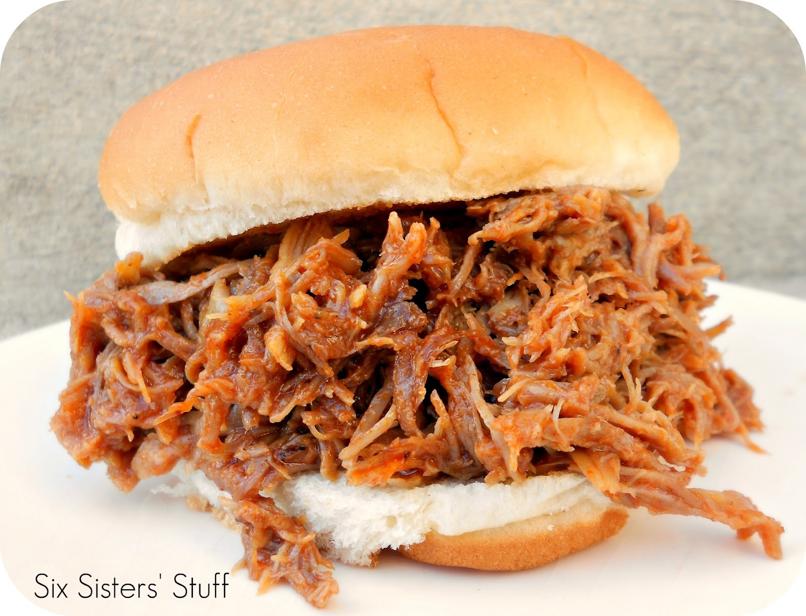 Bbq Pork Sandwiches
 Slow Cooker Smoky BBQ Pulled Pork Sandwiches