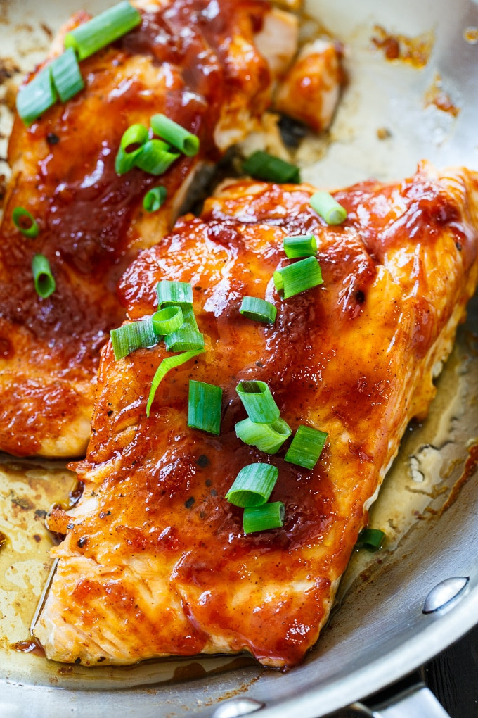 Bbq Sauce Salmon
 Honey BBQ Salmon Spicy Southern Kitchen