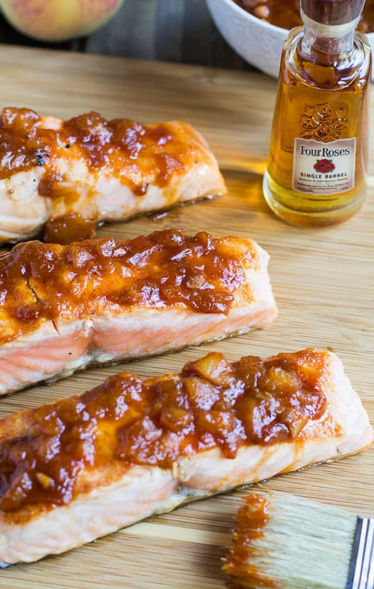 Bbq Sauce Salmon
 Salmon with Bourbon Peach BBQ Sauce Spicy Southern Kitchen