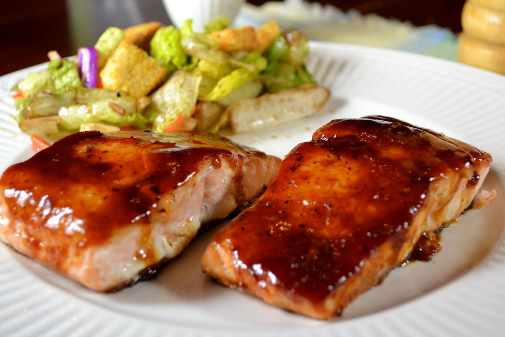 Bbq Sauce Salmon
 Asian Barbecue Glazed Salmon