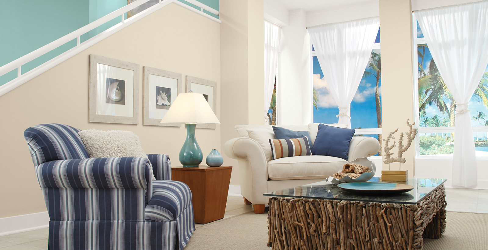 Beach Colors Living Room
 White Beach Sands Living Room