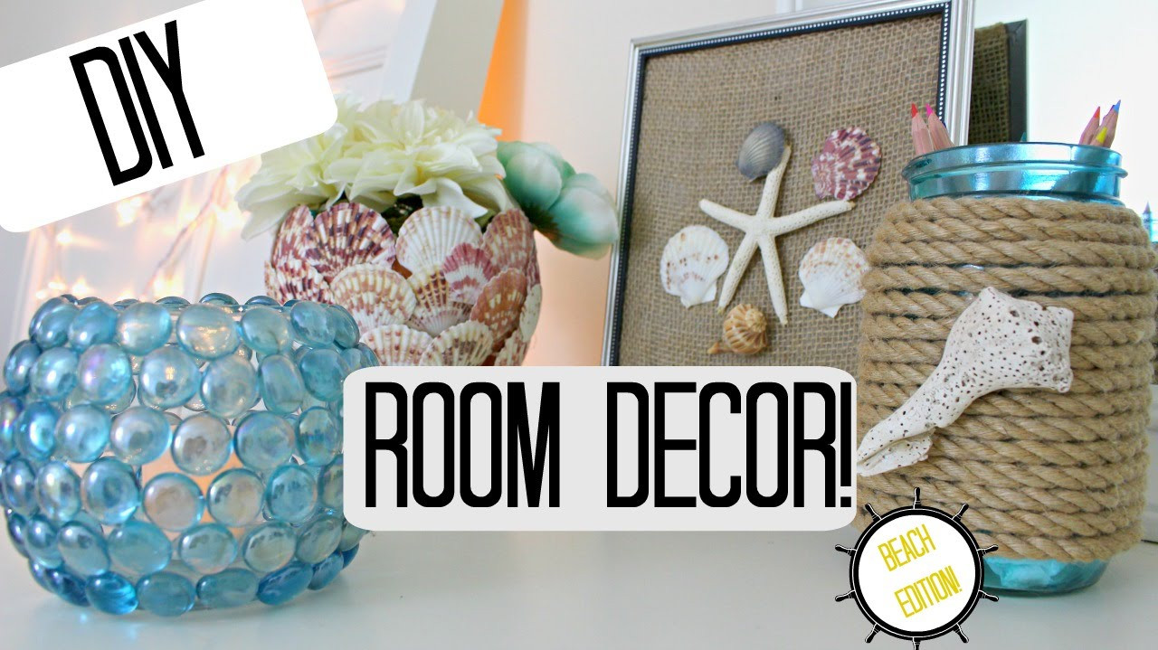 Beach Decor Ideas DIY
 DIY ROOM DECOR IDEAS BEACH THEME Pinterest Inspired