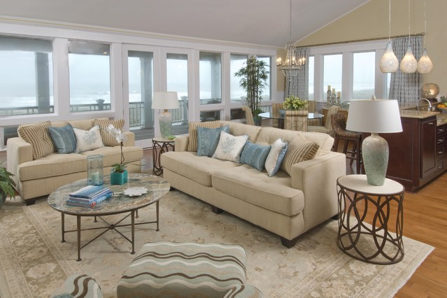 Beach Decorating Living Room
 Beach House Living Room Traditional Living Room