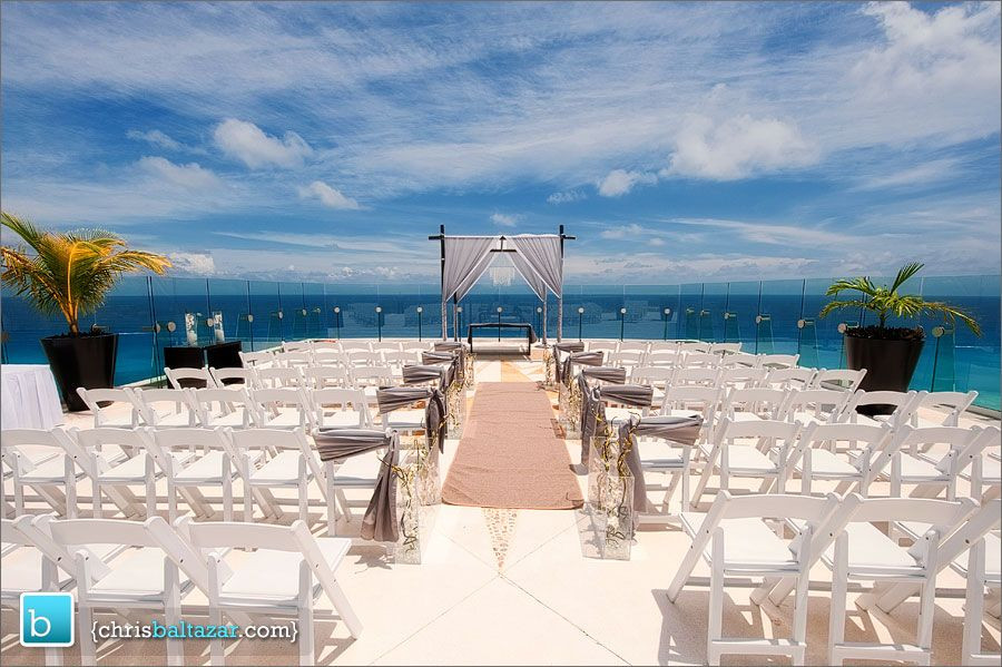 Beach Palace Cancun Wedding
 Sky terrace Beach Palace Cancun Beautiful location to