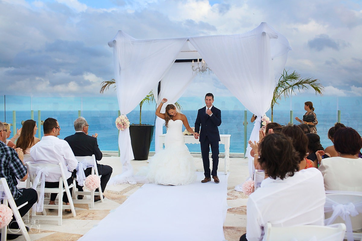 Beach Palace Cancun Wedding
 Beach Palace Sky Deck Wedding Melanie and Ryan