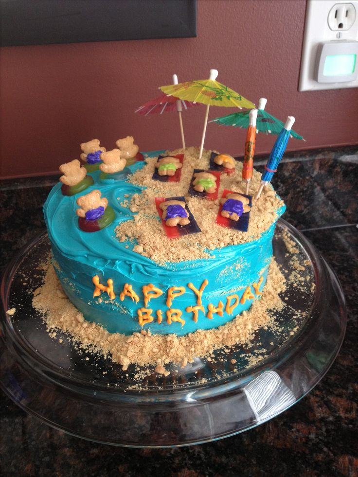 Beach Party Cake Ideas
 Best 25 Beach birthday cakes ideas on Pinterest