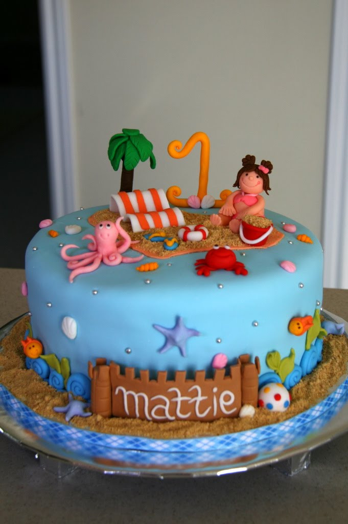 Beach Party Cake Ideas
 This Mama Loves Baking project no 1 Beach themed cake