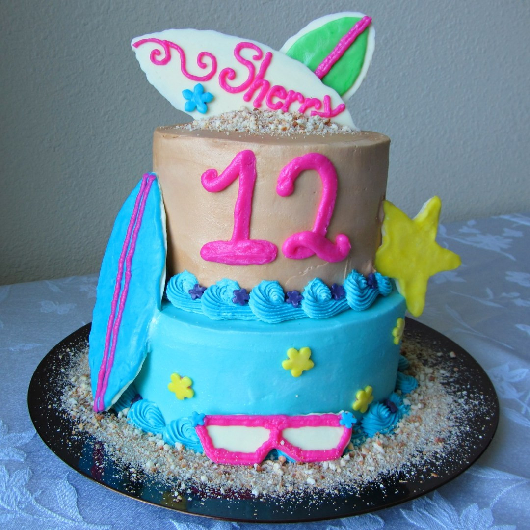 Beach Party Cake Ideas
 Beach Party Birthday Cake A baJillian Recipes