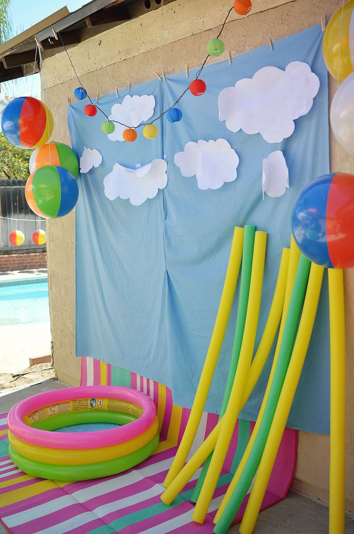 Beach Party Decorations Ideas
 Kara s Party Ideas Beach Ball Themed Birthday Party