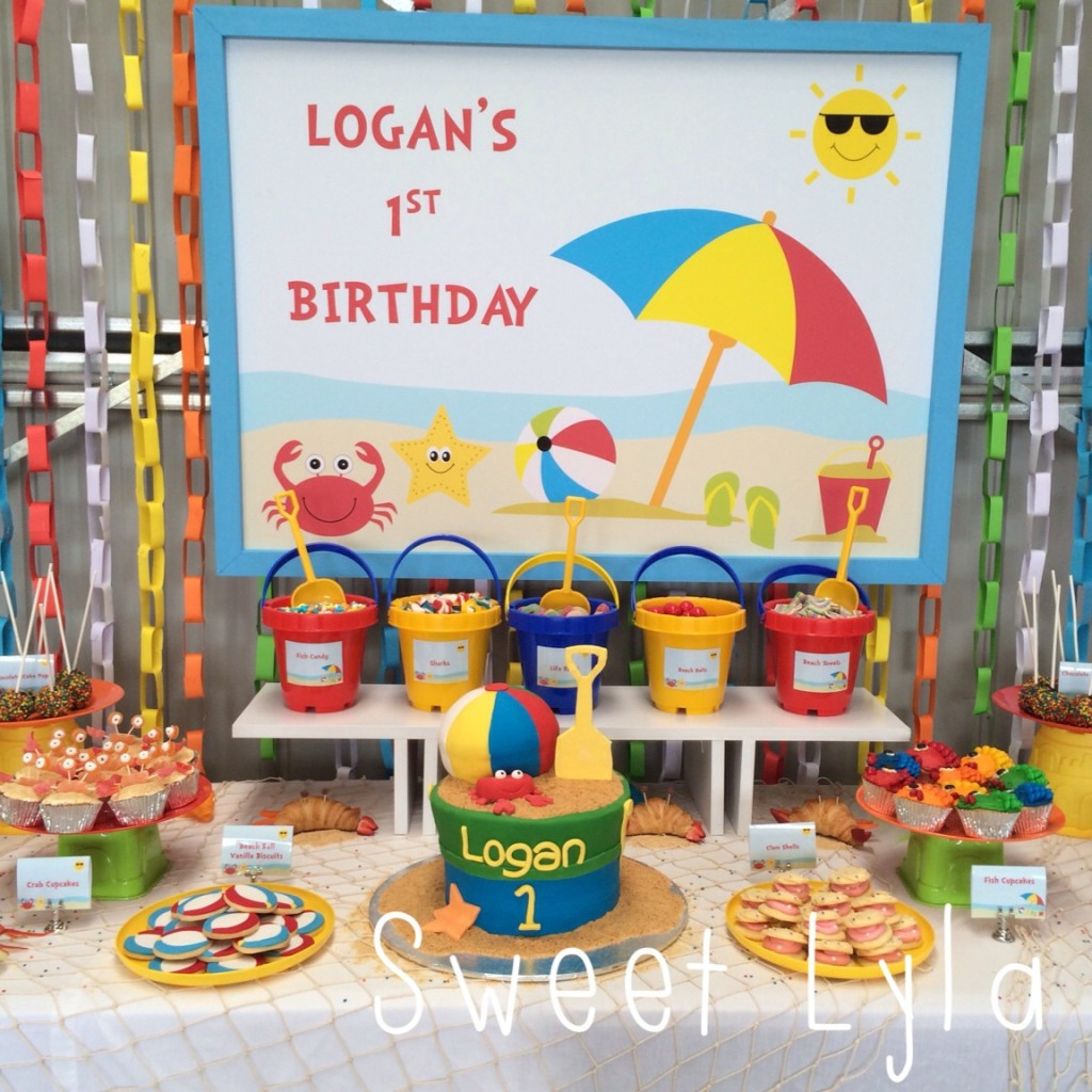 Beach Party Decorations Ideas
 First Birthday Beach Party