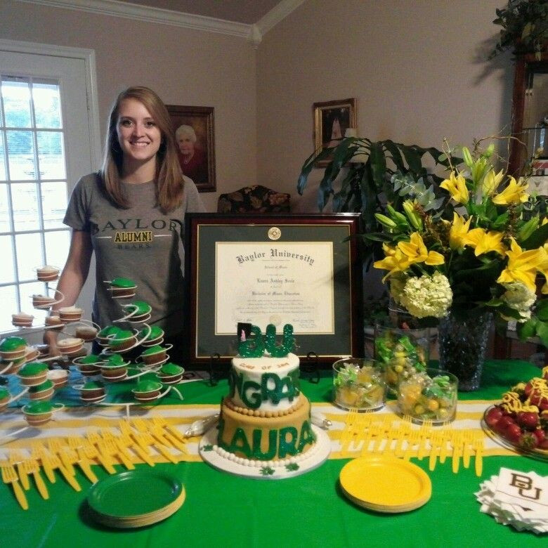 Beach Party Ideas College
 Baylor grad party SicEm BaylorGrad14