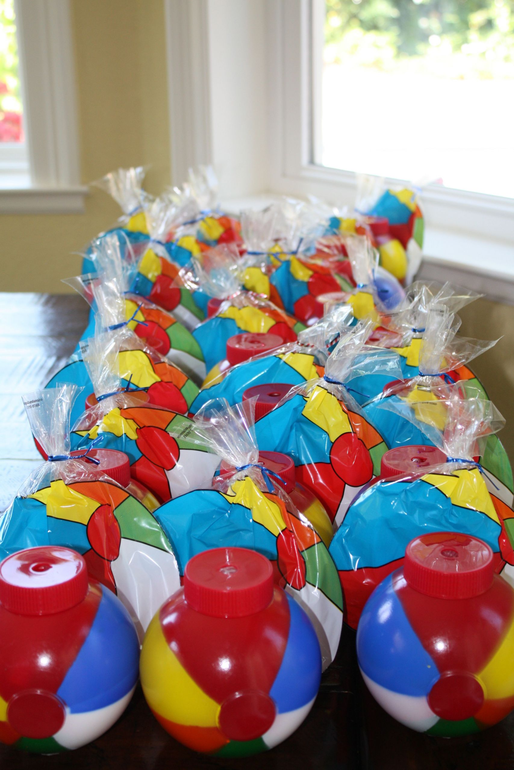 Beach Party Ideas For Kids
 Beach ball party favors With images