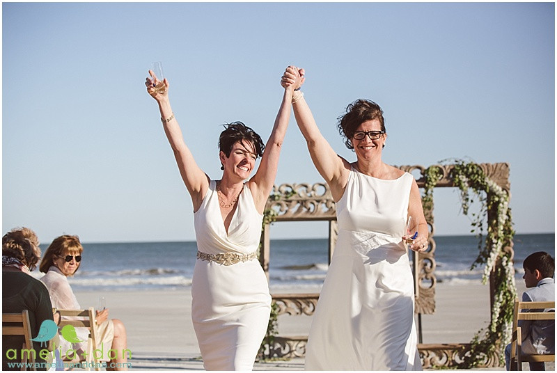 Beach Weddings In Charleston Sc
 charisma at the sea beach house wedding on folly beach sc