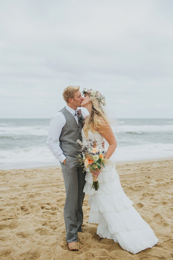 Beach Weddings In Nc
 Boho Style North Carolina Beach Wedding with dreamcatchers