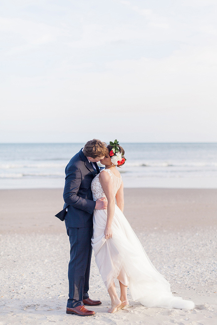 Beach Weddings In Nc
 Kimberly and Parker s North Carolina Beach Wedding