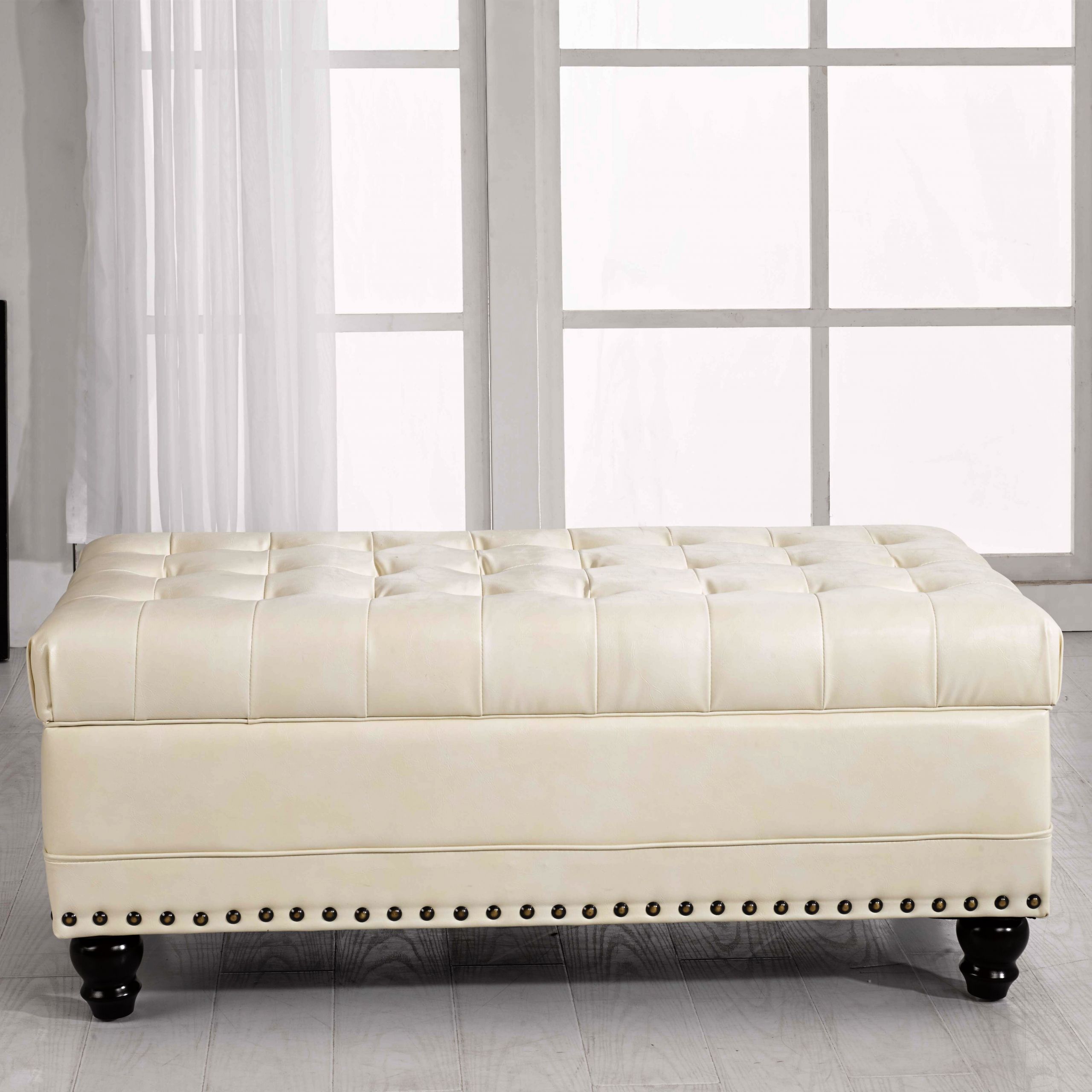 Bedroom Bench With Storage
 NOYA USA Castilian Upholstered Storage Bedroom Bench