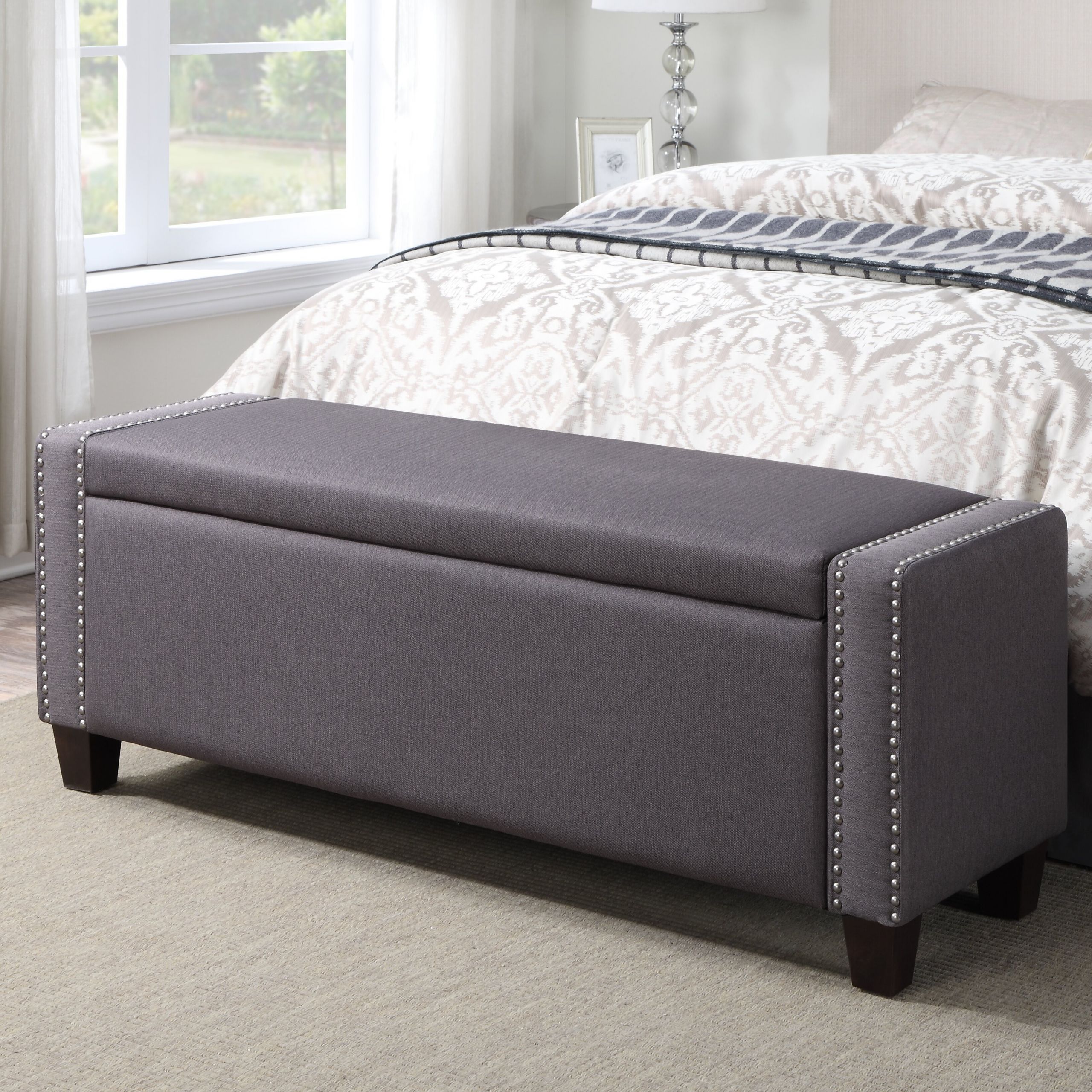 Bedroom Bench With Storage
 House of Hampton Gistel Upholstered Storage Bedroom Bench