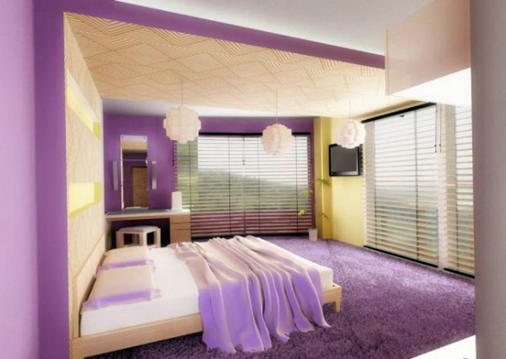 Bedroom Colors For Couples
 15 Luxurious Bedroom Designs with Purple Color