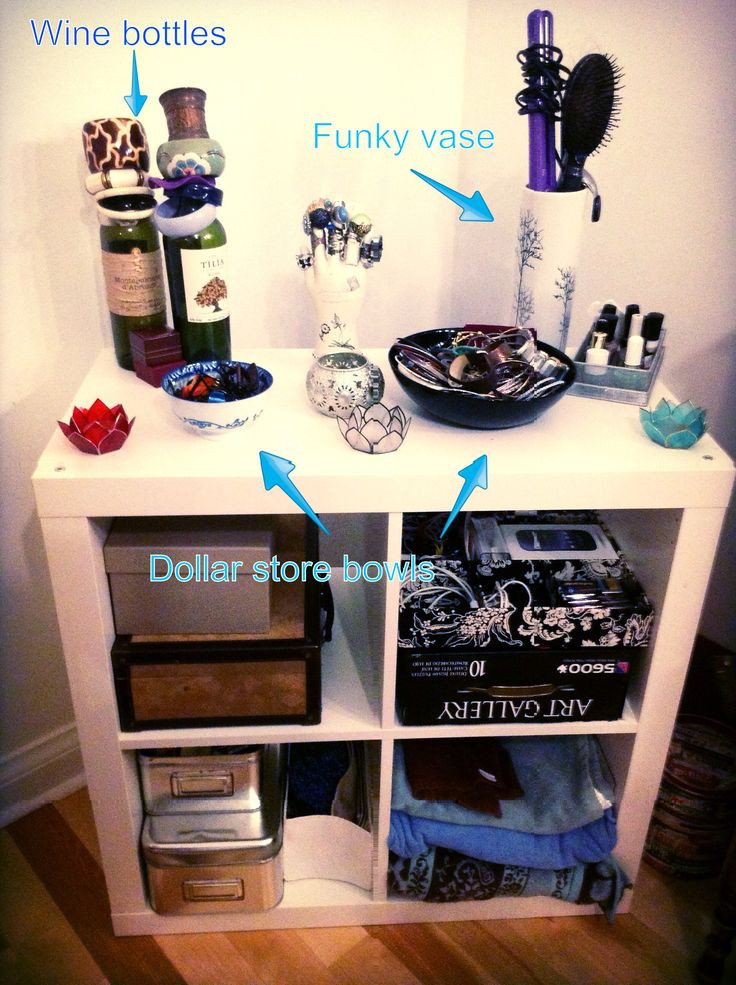 Bedroom Organization DIY
 Bedroom DIY organization with recycled and dollar store