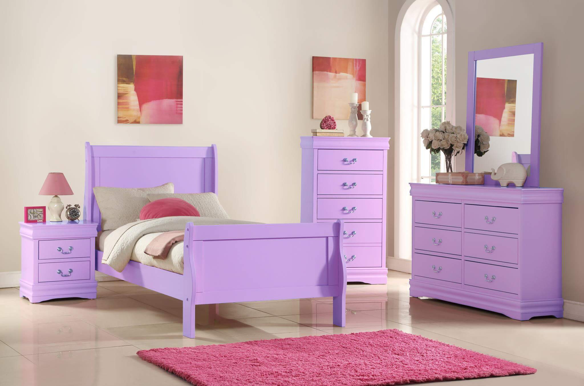 Bedroom Sets For Kids
 Lavender Louis Phillip Bedroom Set