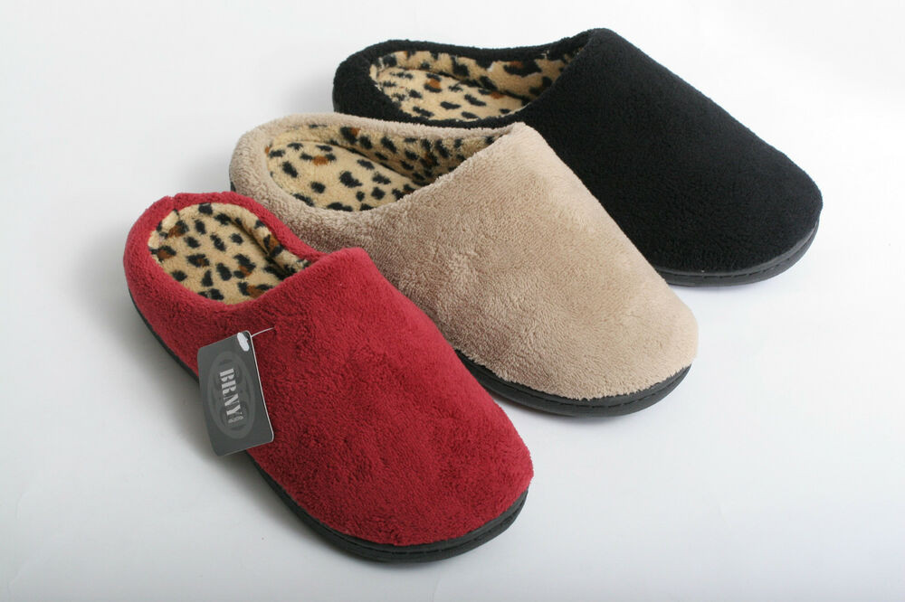 Bedroom Shoes Womens
 NEW WOMEN COZY LEOPARD PRINT CLOG HOUSE BEDROOM SLIPPERS