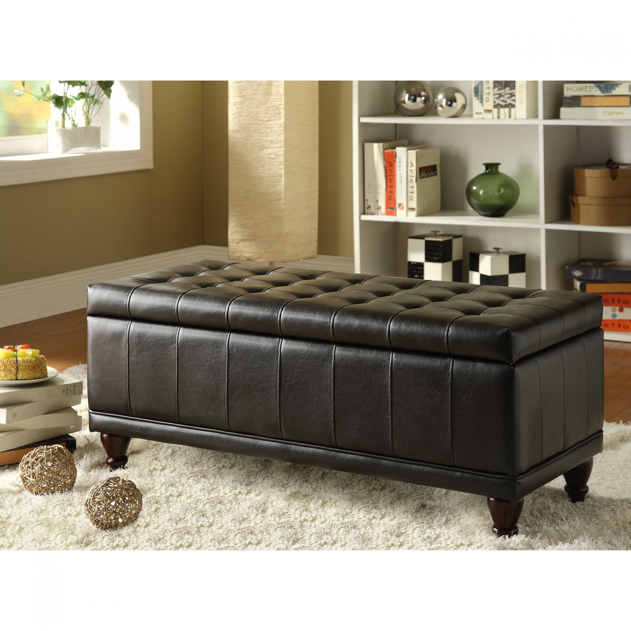 Bedroom Storage Ottoman
 Alcott Hill Adelia Bi Cast Vinyl Bedroom Storage Ottoman