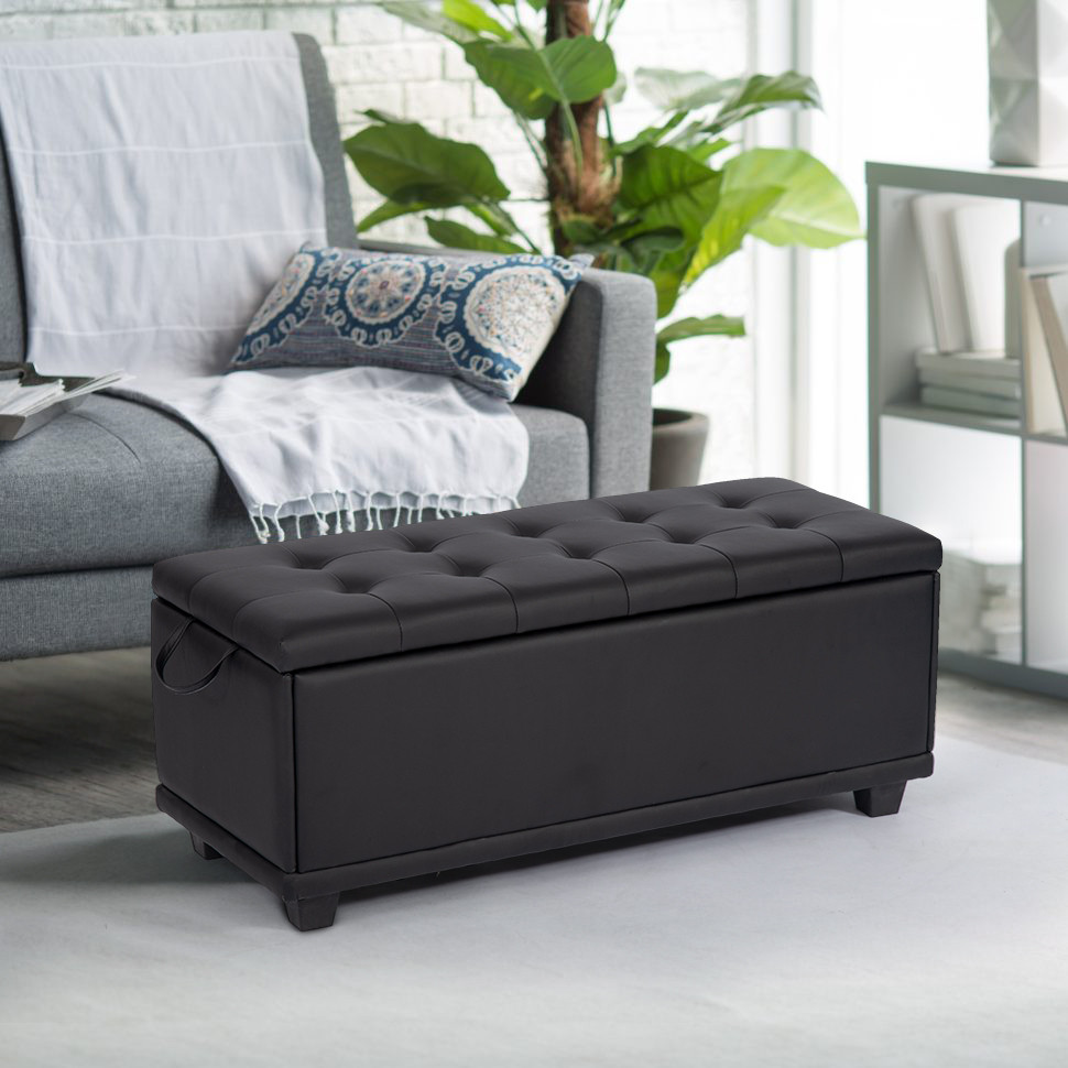 Bedroom Storage Ottoman
 Ottoman Bench Storage Bedroom Bench Footrest Upholstered