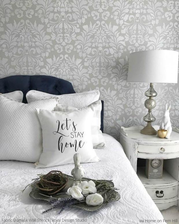 Bedroom Wall Stencils
 Bedroom Wall Stencil Designs & DIY Decorating to Sleep in