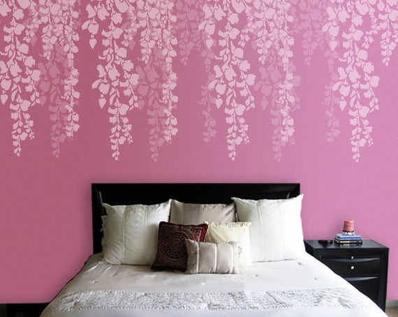 Bedroom Wall Stencils
 Tree Stencil Bedroom Wall Stencil Cherry Blossom Stencil