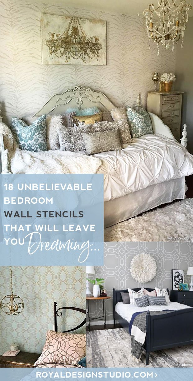 Bedroom Wall Stencils
 18 Unbelievable Bedroom Wall Stencils that Will Leave You