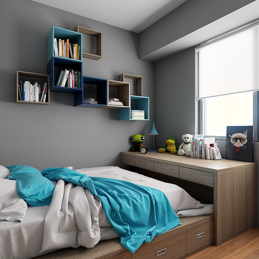 Bedroom Wall Storage Cabinets
 TETREES Play Tetris With Modular Wall Shelves And Cabinets