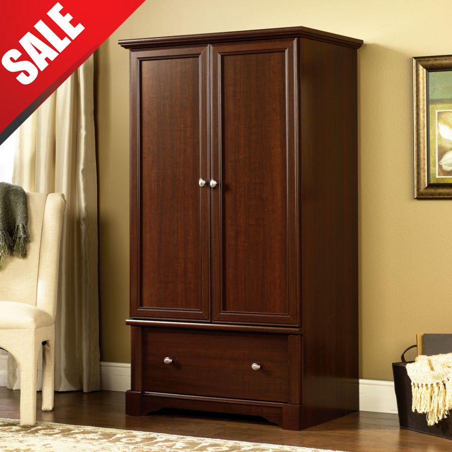 Bedroom Wardrobe Cabinet
 Wardrobe Armoire Storage Closet Cabinet Wood Clothes