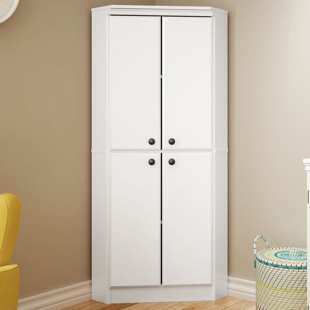 Bedroom Wardrobe Cabinet
 White Wardrobe Armoire Storage Closet Wood Clothes Cabinet