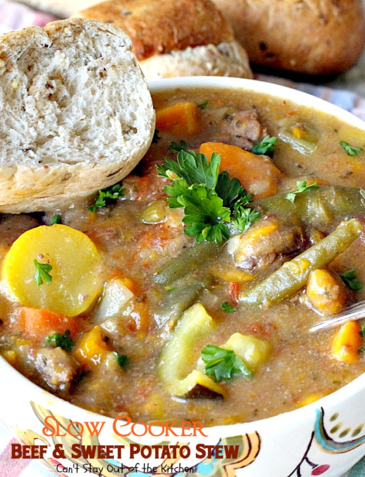 Beef And Sweet Potato Stew
 Slow Cooker Beef and Sweet Potato Stew Can t Stay Out of