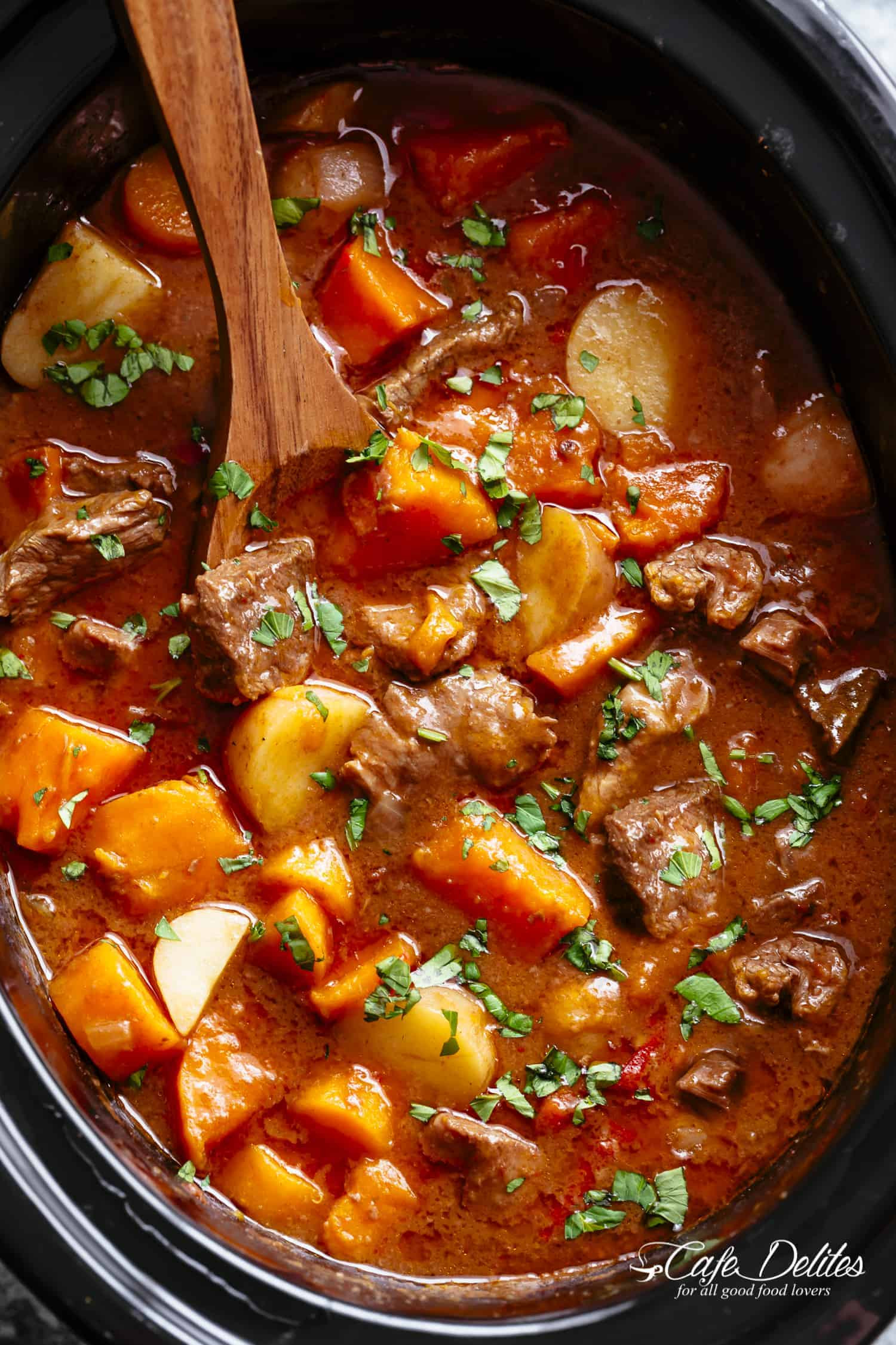 Beef And Sweet Potato Stew
 Slow Cooker Beef Stew Cafe Delites