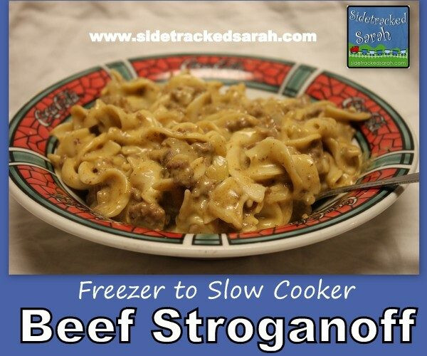 Beef Stroganoff Freezer Meal
 Beef Stroganoff Freezer to Crockpot Meal