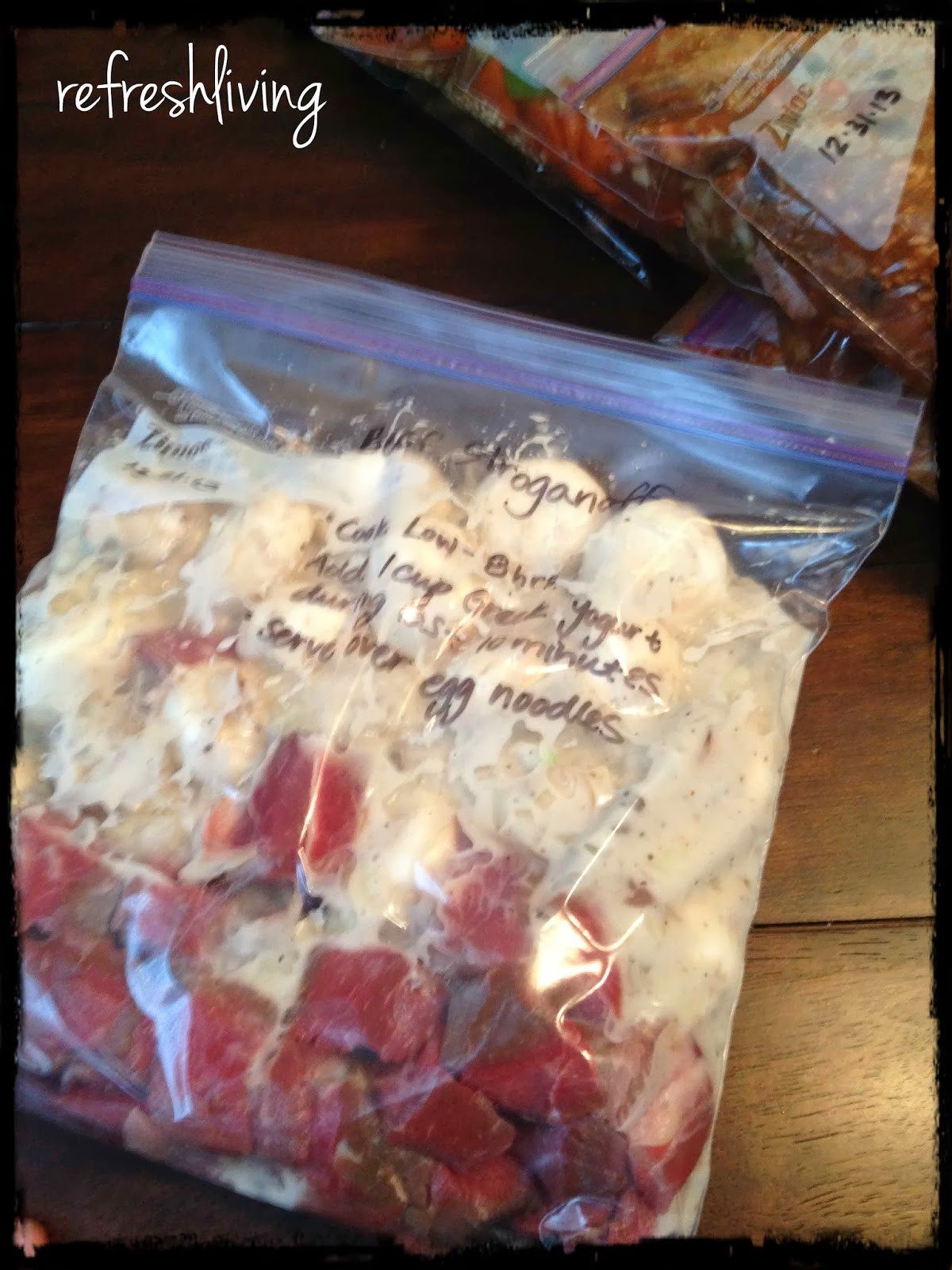 Beef Stroganoff Freezer Meal
 10 Crock Pot Freezer Meals Refresh Living