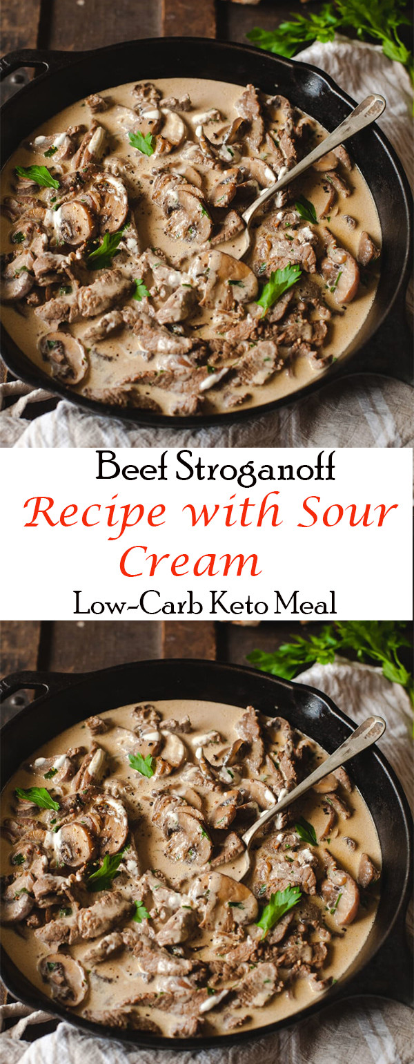 Beef Stroganoff Recipe Sour Cream
 Beef Stroganoff Recipe with Sour Cream Low Carb Keto