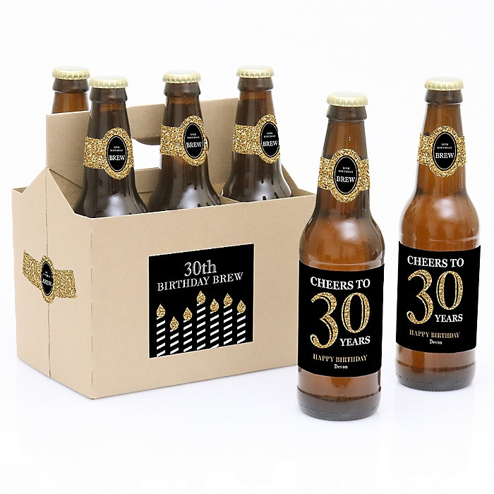 Beer Birthday Gifts
 Adult 30th Birthday Gold Decorations for Women and Men