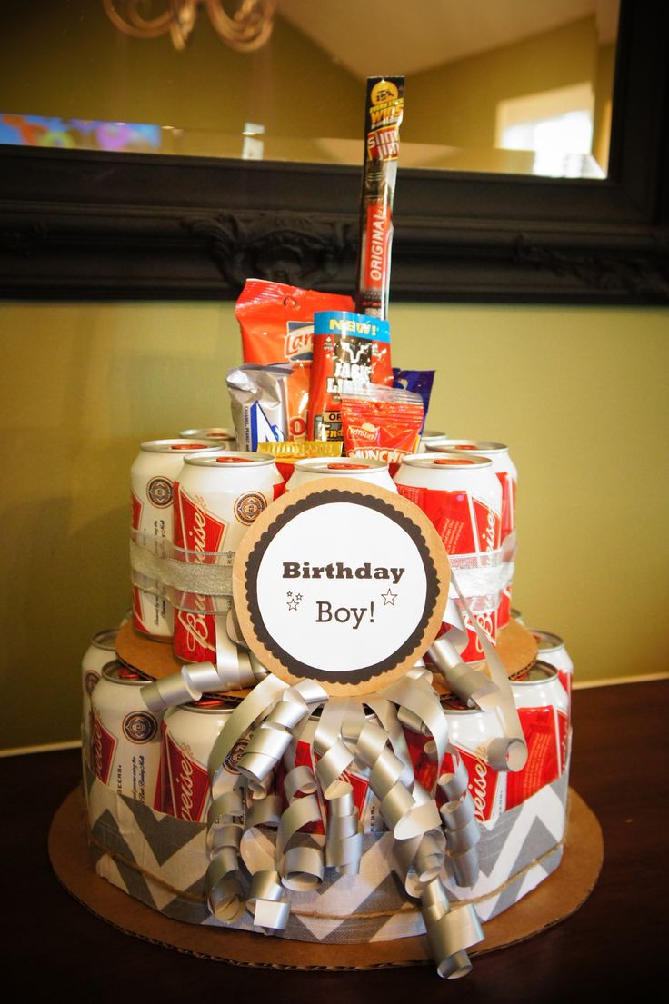 Beer Can Birthday Cake
 17 Best images about Beer cake on Pinterest