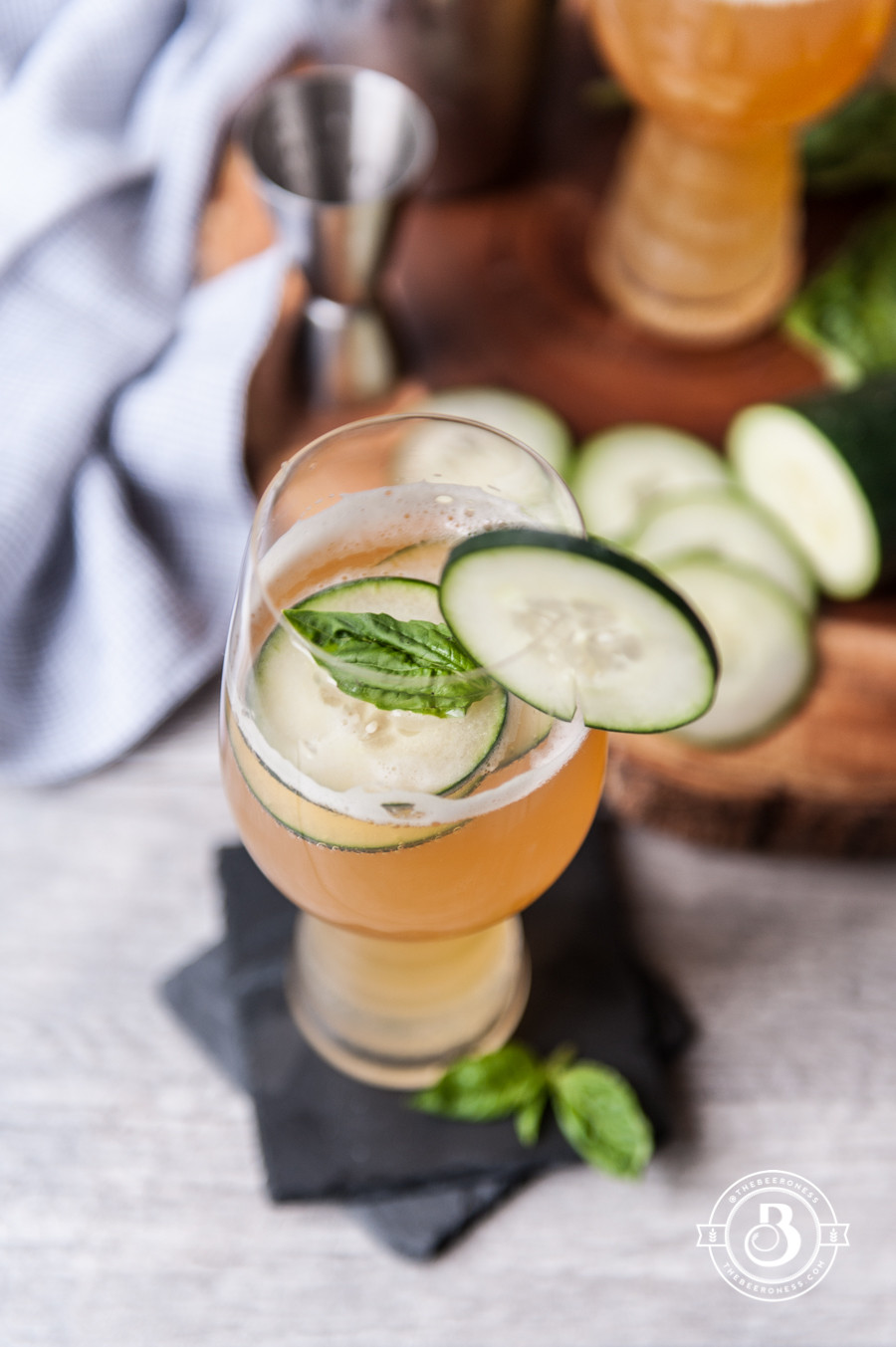 Beer Cocktails Recipes
 Beer Cocktail Recipe Cucumber Basil IPA Cooler The