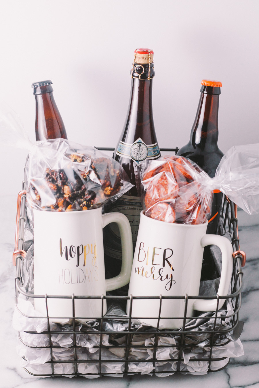 Beer Gift Basket Ideas
 homemade holiday beer t basket plays well with butter
