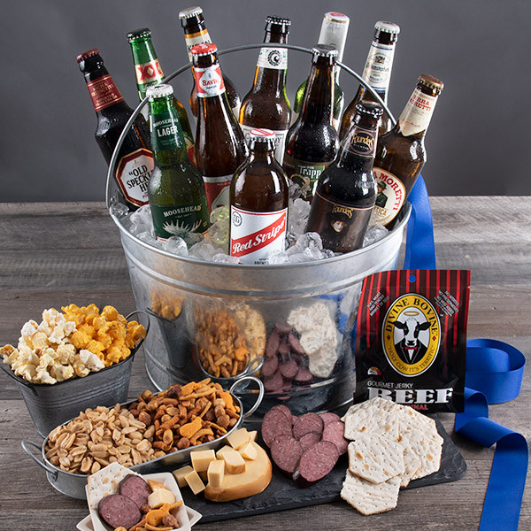 Beer Gift Basket Ideas
 Alcohol Gift Basket With Beer by GourmetGiftBaskets