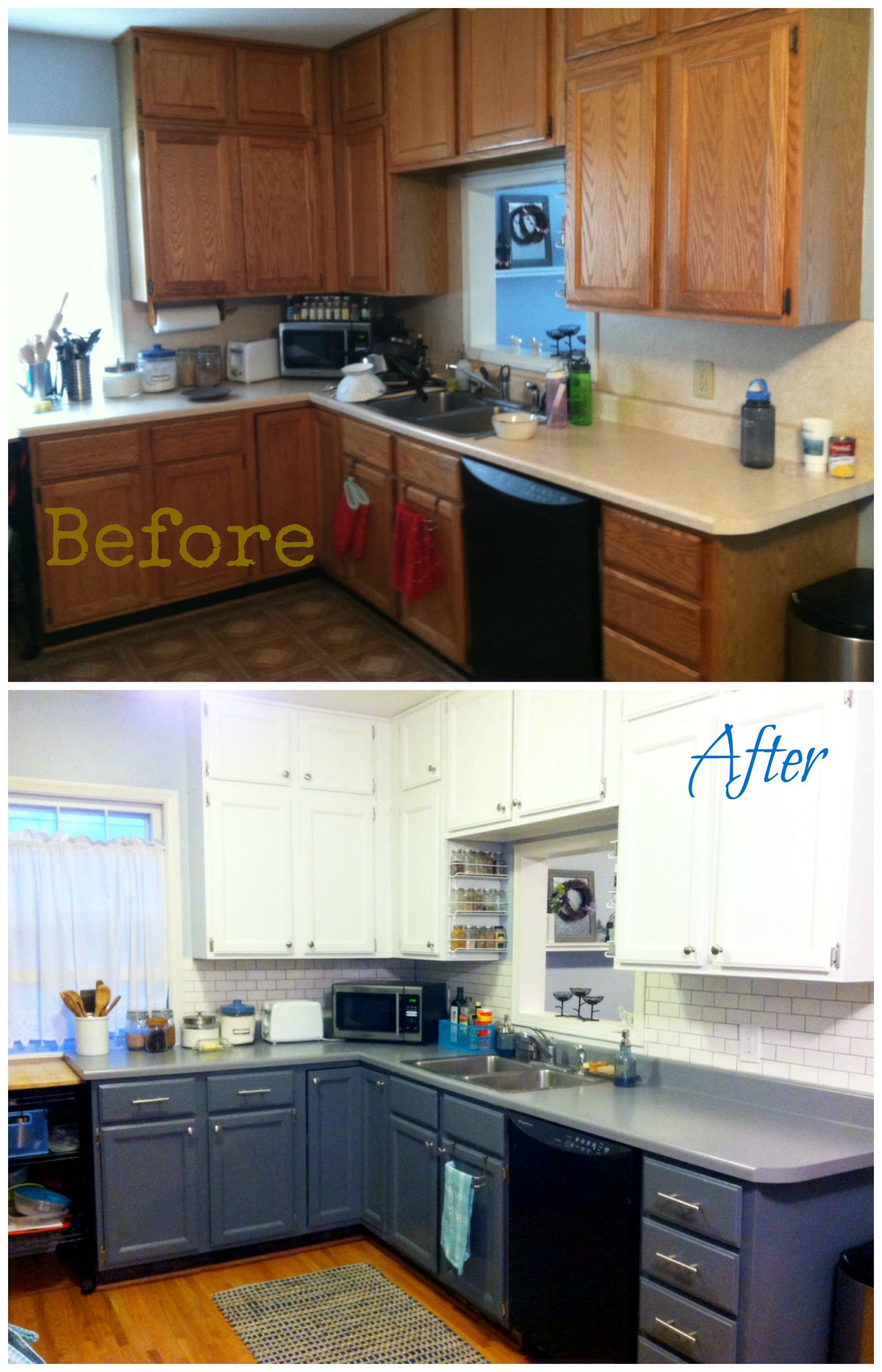 Before And After Kitchen Cabinets
 Kitchen Redo