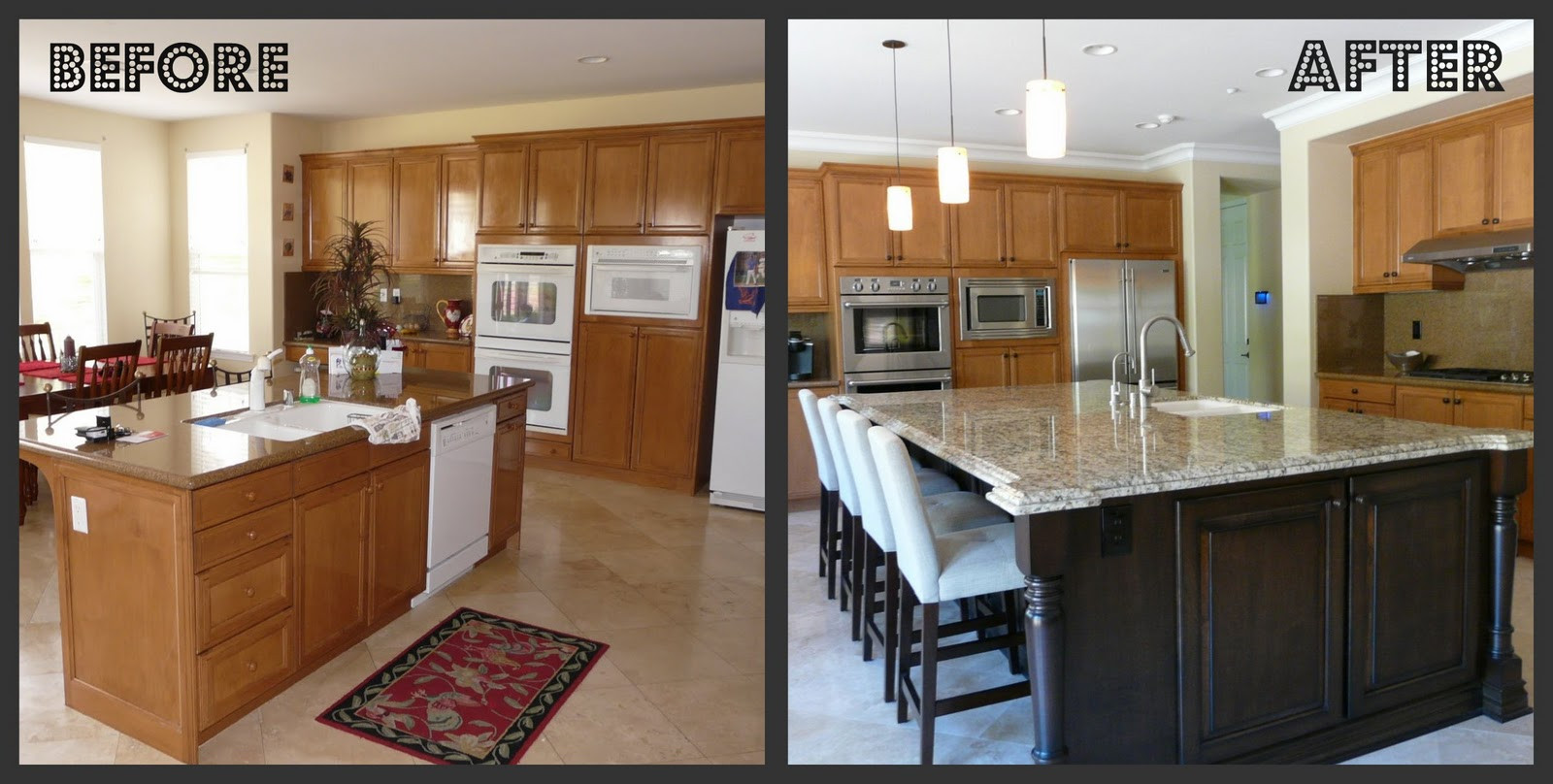 Before And After Kitchen Cabinets
 The Kitchen Before & After