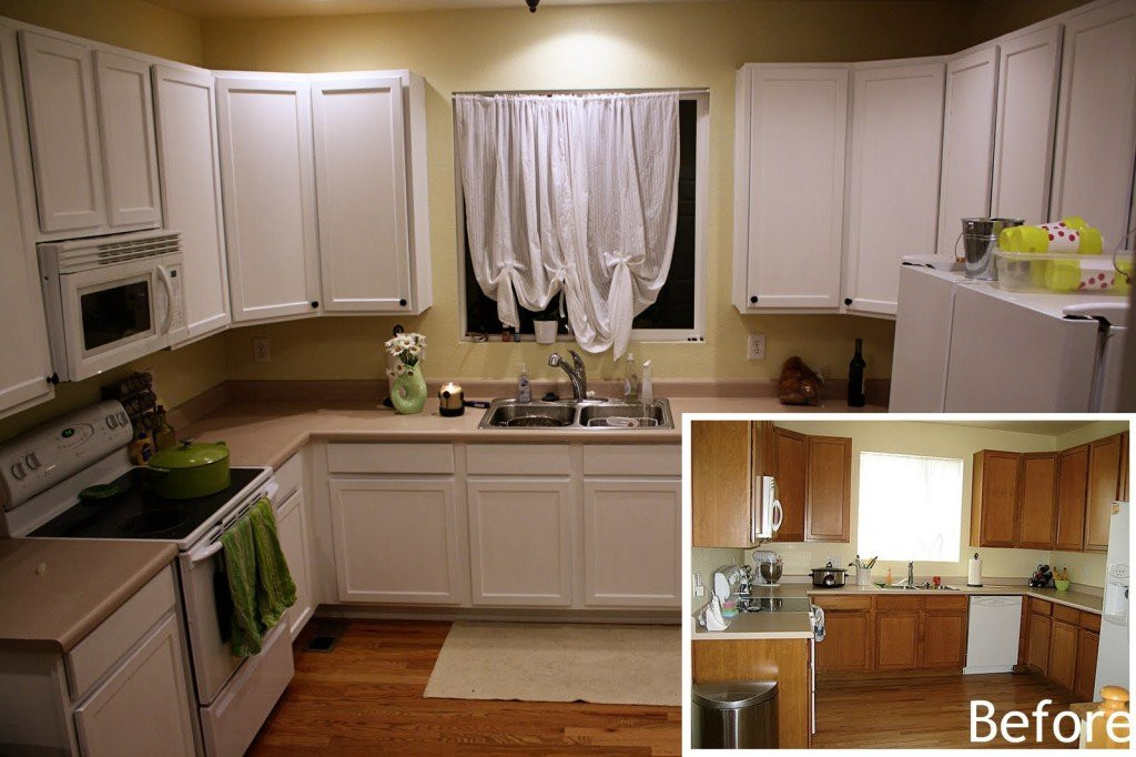 Before And After Kitchen Cabinets
 Painting Kitchen Cabinets White Before and After