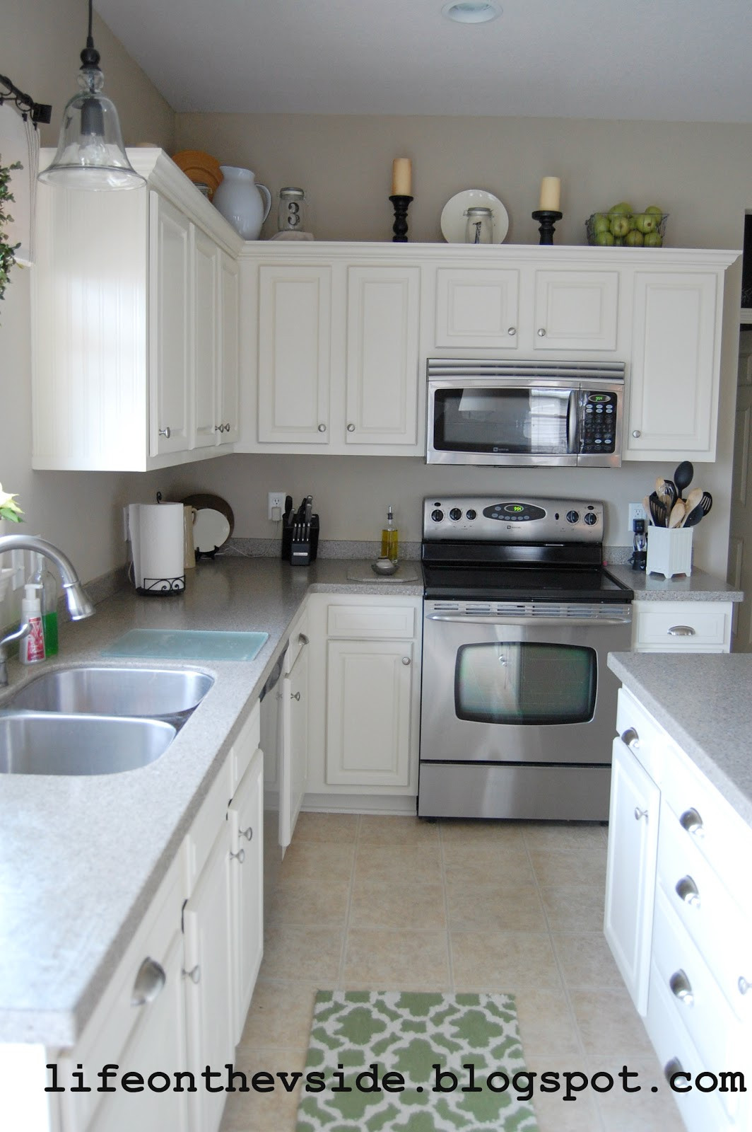 Before And After Kitchen Cabinets
 the V Side Kitchen Before & After [Painted Kitchen