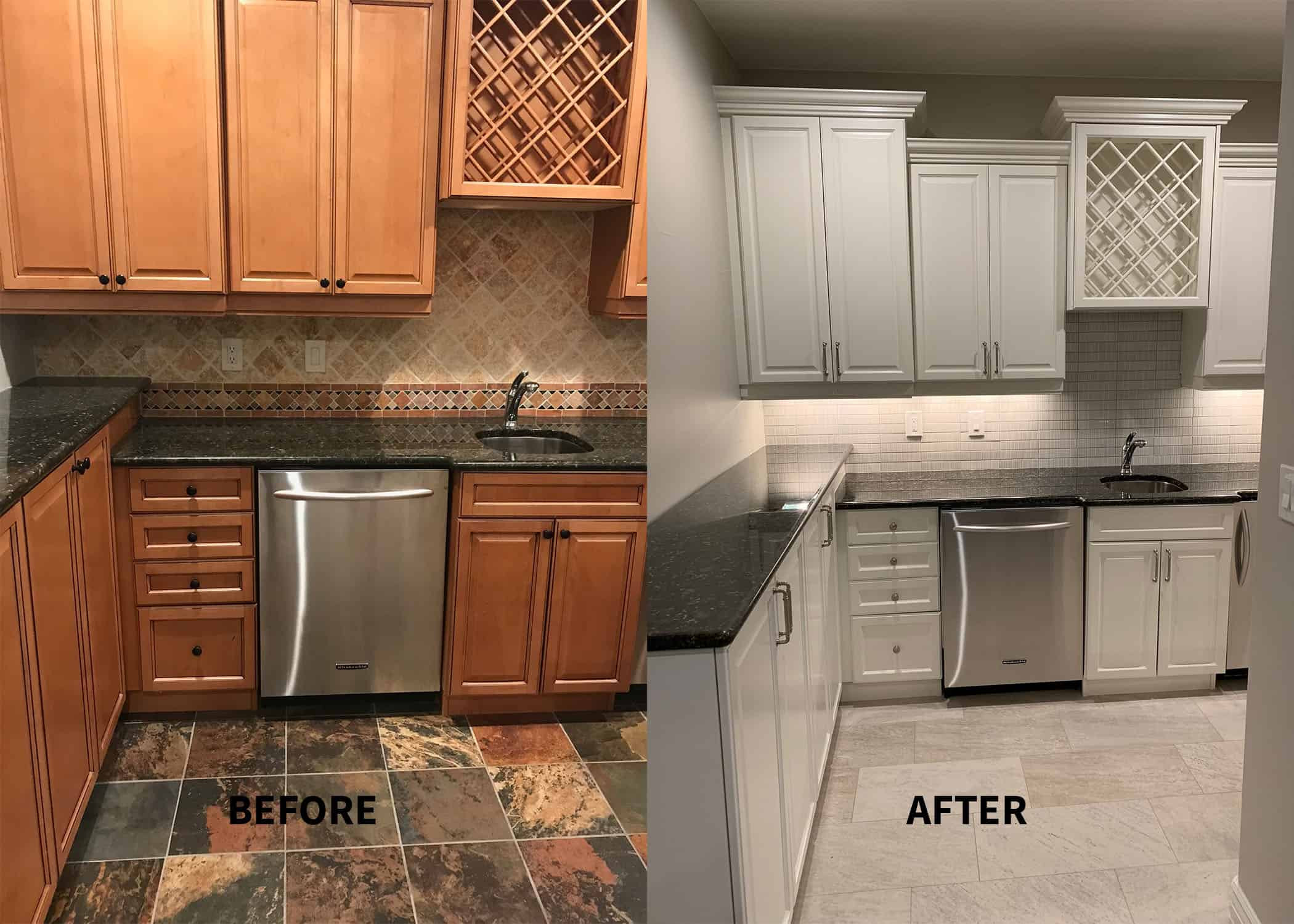 Before And After Kitchen Cabinets
 Should I paint my kitchen cabinets Helix Painting